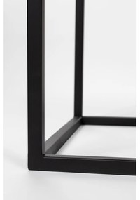 Čierna ratanová vinotéka na 16 fliaš, 80x175 cm Guuji - White Label