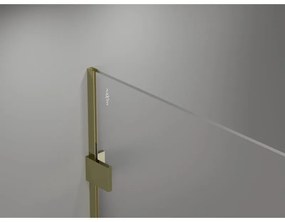 Mexen Lunar sprchová stena pravá 80 x 200 cm, 8mm číre sklo, zlatá lesklá, 830-080-000-50-00-P
