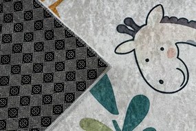 Detský koberec protišmykový BAMBINO 61570 krémový / zelený