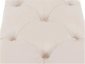 Béžový otoman k posteli s úložným priestorom Kooko Home Manna, 47 × 200 cm