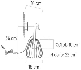 Klausen 101021 - Nástenná lampa MEMORY 1xG9/4W/230V biela/hnedá