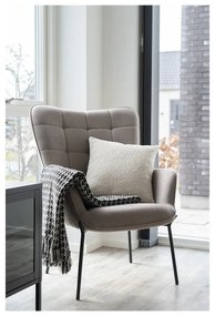 Svetlosivé kreslo ušiak Glasgow – House Nordic