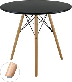 CH Okrúhly jedálenský stôl Jerry - čierna