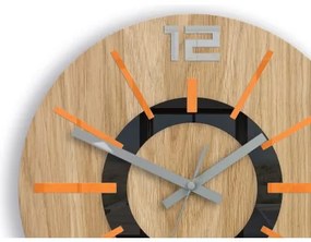 Sammer Severské oranžové nástenné hodiny 33 cm NordicWoodOrange33cm