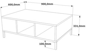 Role Anthracite a Atlantic Pine konferenčný stolík