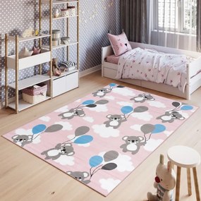 Detský koberec PINKY DE79B Koala ružový