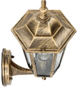 Vonkajšie nástenné svietidlo 1xE27/60W/230V IP44 zlatá