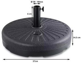 InternetovaZahrada Stojan na slnečník Ø57 cm - antracit