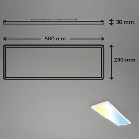 Briloner 7403-016 - LED Stmievateľné svietidlo SLIM LED/23W/230V 2700-6500K + DO
