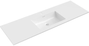 Mexen Otis, umývadlo na zapustenie 141 x 46,5 cm, biela lesklá, 25181400