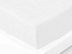 XPOSE® Detská froté plachta Exclusive - biela 60x120 cm