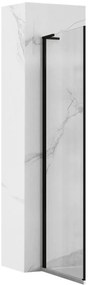 Rea Hugo, sprchová zástena 90x200 cm, čierna matná, REA-K6611