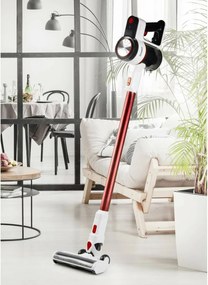 DOMO DO242SV tyčový aku vysávač 2v1, červená