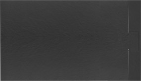 Rea Bazalt, SMC obdĺžniková sprchová vanička 120x80 cm, čierna, REA-K3305