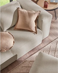 Béžová pohovka Kave Home Blok, 240 cm