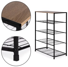 Skrinka na topánky, stojan, polica, drevená LOFT