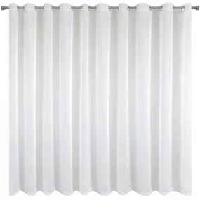 Biela záclona na krúžkoch LUCY 400x150 cm
