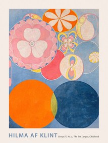 Umelecká tlač The Very First Abstract Collection, The 10 Largest (No.2 in Blue) - Hilma af Klint, (30 x 40 cm)
