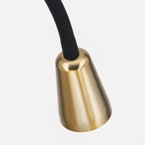 Orion - Flexibilná stojacia lampa DOTTY 1xGU10/10W/230V čierna/mosadz