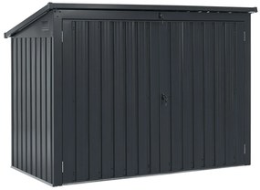Juskys Box Namur 1,9m na smetné nádoby˛ sivá z kovu