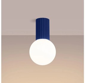 Sollux SL.1738 - Kúpeľňové stropné svietidlo HALO 1xG9/8W/230V IP44 modrá