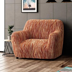Bielastické poťahy UNIVERSO NOVÉ žíhané tehlové kreslo (š. 60 - 110 cm)