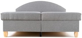 Manželská posteľ Ája na nôžkach, šedá (č.144/buk)