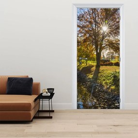 Fototapeta na dvere - Vodný kánal (95x205cm)