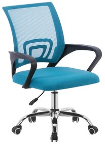 Kancelárska stolička, tyrkysová/čierna, DEX 2 NEW