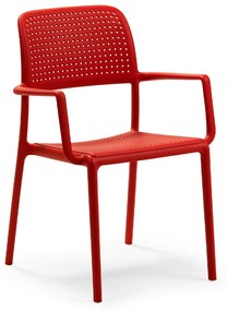 Bora stolička s podrúčkami Rosso