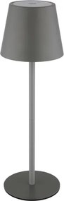 Globo 58488G-LED stmievateľná dotyková nabíjateľná vonkajšia stolná lampa VANNIE 3W/5V IP54 1800mAh sivá