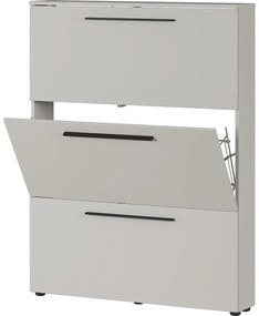 Sivobéžová výklopná skrinka na topánky Utah - Germania