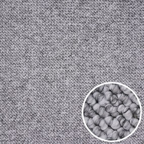 Balta, Metrážny koberec Wolly 920 šedá, na mieru, šíře 4m, šedá, filc, obývacia izba