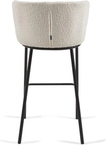 Biela barová stolička (výška sedadla 75 cm) Ciselia – Kave Home