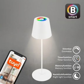 Briloner 7559016-LED RGB stolná lampa COLORIS 3,5 W/5 V IP44 2000 mAh Wi-Fi Tuya