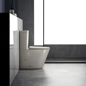 Sapho Sapho, PACO RIMLESS WC kombi misa s nádržkou, spodný/zadný odpad, ivory, PC1012WRBE