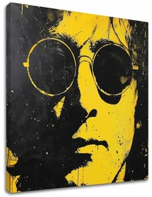 Obraz John Lennon - Žltý odraz reality | 100% originál domaľovaný akrylom