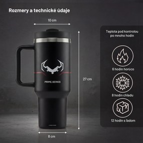 Termohrnček s uchom čierny Diablo Burned Black