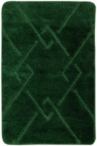 Kúpeľňový koberček Moreno tmavozelený, kosoštvorce