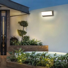 Brilagi - LED RGBW Vonkajšie nástenné svietidlo BRICKY 1xE27/9W/230V sivá IP54
