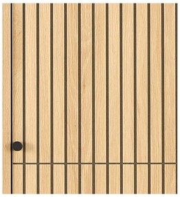 Šatníková skriňa v dekore duba v prírodnej farbe 51x200x60 cm Albany – Actona