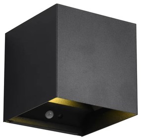 Čierne LED nástenné svietidlo Talent – Trio