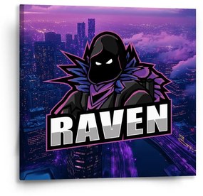 Sablio Obraz FORTNITE RAVEN Steampunk mesto - 50x50 cm