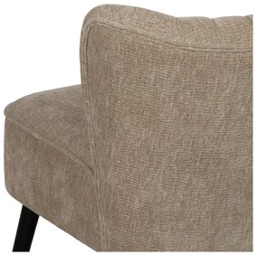 Béžové ženilkové kreslo Glam – Ixia