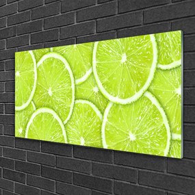Skleneny obraz Limetka jedlo kuchyňa 125x50 cm