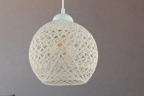 Elegantná závesná lampa DALA 22 cm, biela