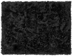 Prikrývka na posteľ 150 x 200 cm čierna DELICE Beliani