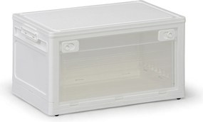 Skladací úložný regálový box L 37 l, 459x320x250 mm, biely