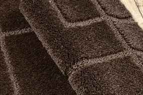 Sada kúpeľňových koberčekov SUPREME LINES línie, hnedá