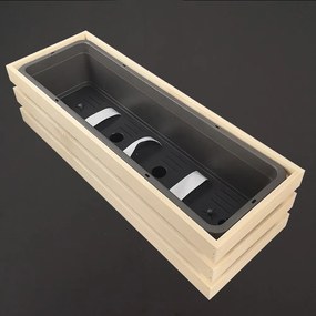 AMADEA Drevený obal na kvetináč, 62x21,5x17cm Český výrobok